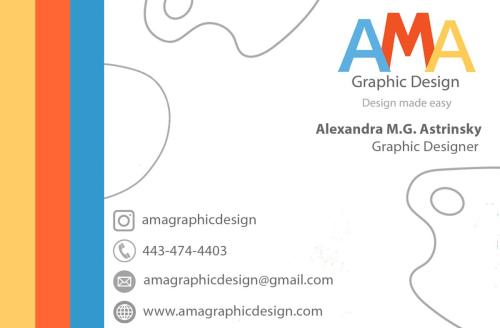 AMA Graphic Design Business Card