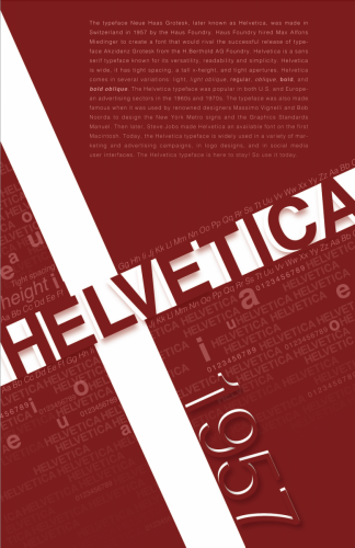 Typeface Helvetica Poster #3