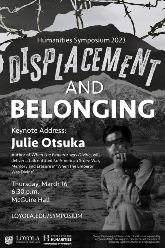 Humanities Symposium: Displacement and Belonging Poster Design